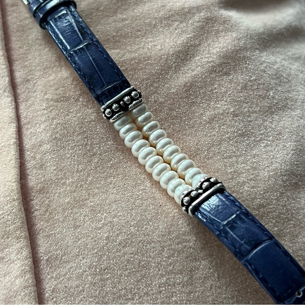 Elegant Honora Pearl And Leather Bracelet